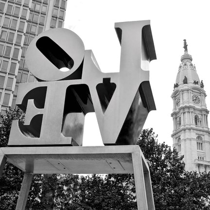 Framed Love from Behind (b/w) Print