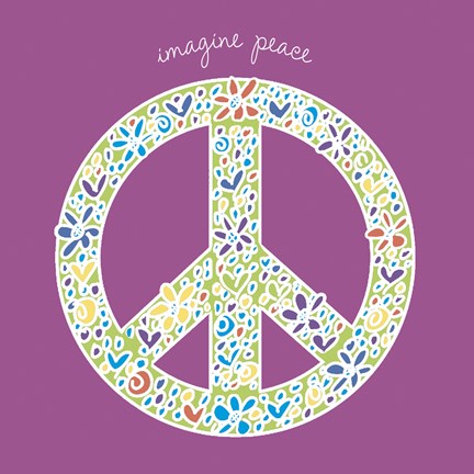 Framed Imagine Peace Print