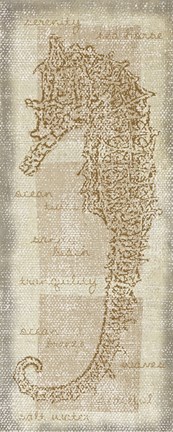 Framed Sea Horse Print