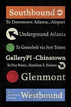 Framed Atlanta Print