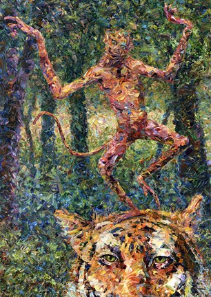 Framed Crazy Monkey Print