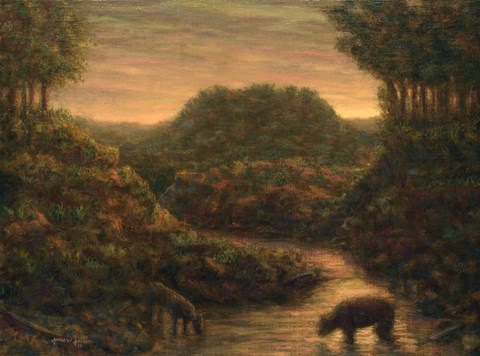 Framed Mountain Stream Print