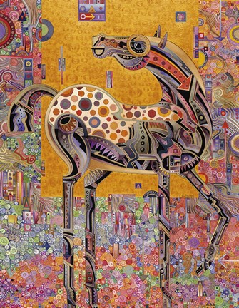 Framed Secessionist Horse Print