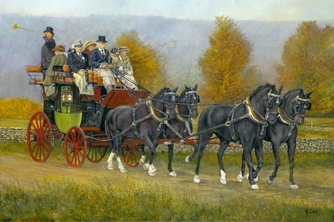 Framed Morning Drive Print