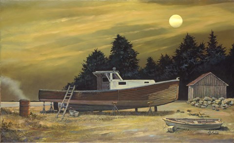 Framed St George Moon Print