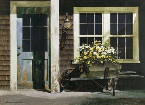 Framed Weathered Post Print