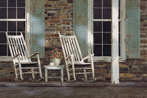 Framed Stone House Print