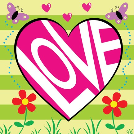 Framed Love Garden Print