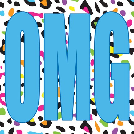 Framed OMG Leopard Print