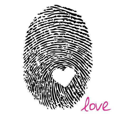 Framed Love Thumbprint Print