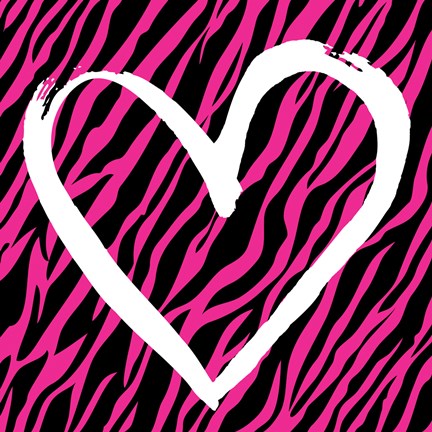 Framed Zebra Love 2 Print