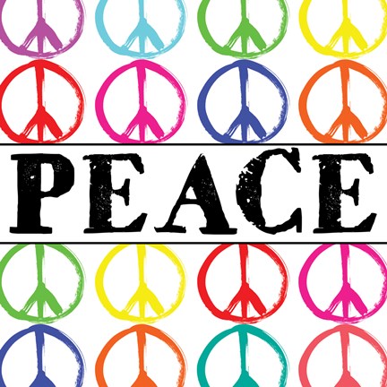 Framed Peace Sharpie 2 Print
