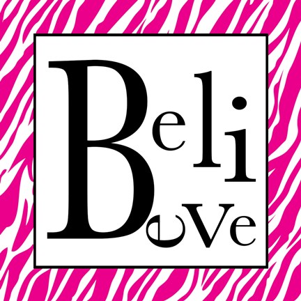 Framed Believe 2 Print