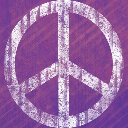 Framed Purple Peace Print