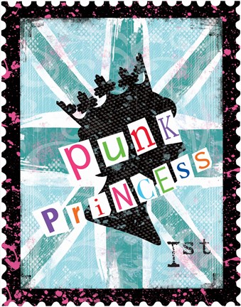 Framed Punk Princess Print