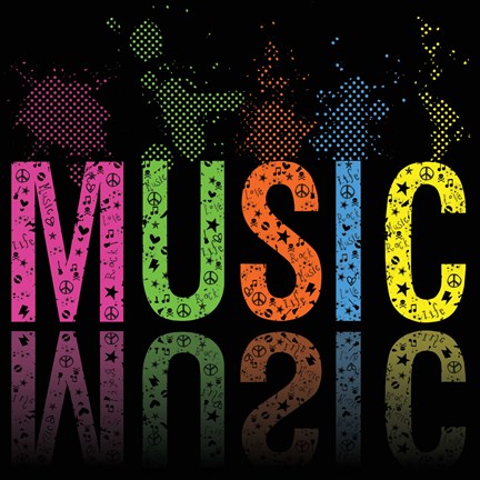 Framed Music 2 Print