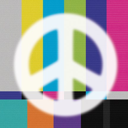 Framed White Peace Print