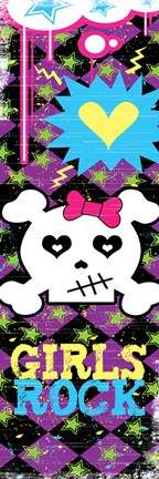 Framed Girls Rock 1 Print
