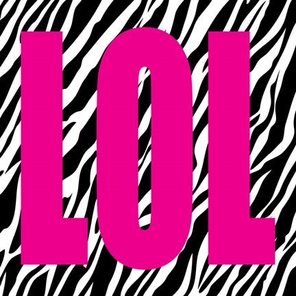 Framed LOL Zebra Print