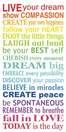 Framed Live Your Dream 3 Print