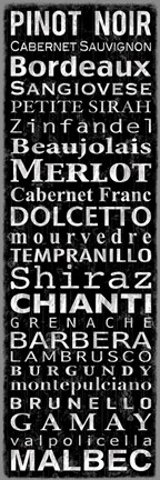 Framed Pnot Noir - Black Print