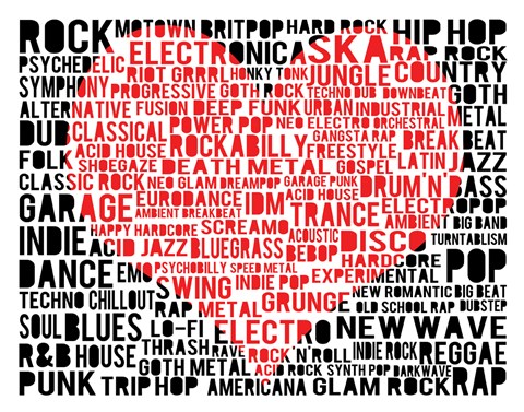 Framed Music - New Wave 3 Print