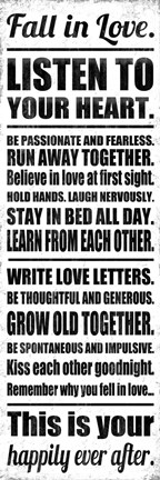 Framed Fall in Love 4 Print