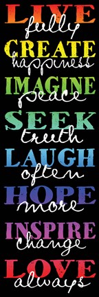 Framed Live Fully 1 Print