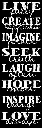 Framed Live Fully 2 Print