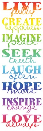 Framed Live Fully 4 Print