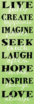 Framed Live Fully 5 Print