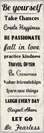 Framed Be Yourself 3 Print