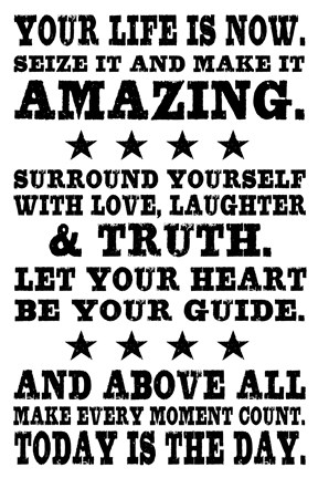 Framed Your Life is Now 4 Print