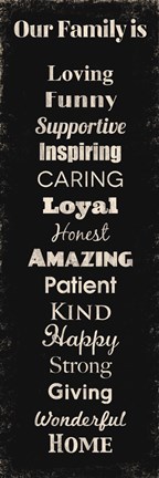 Framed Our Family 6 Print