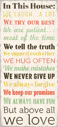 Framed In This House 2 Print