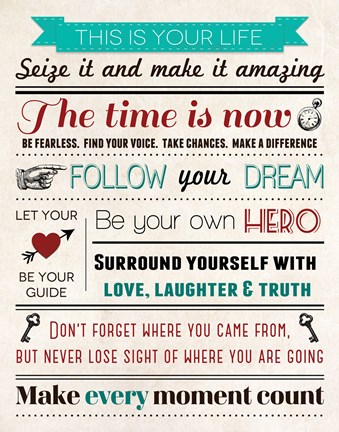 Framed This Is Your Life 5 Print