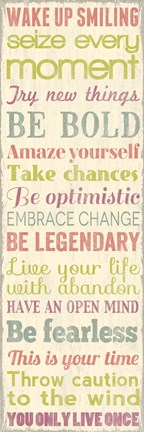 Framed Wake Up Smiling 2 Print