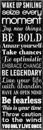 Framed Wake Up Smiling 3 Print