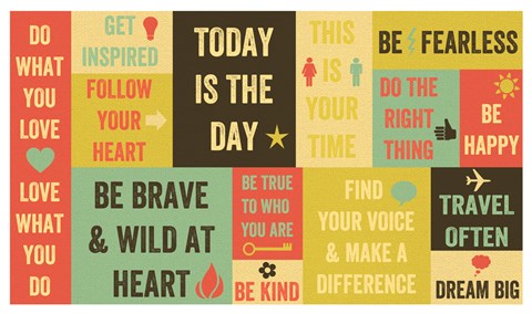 Framed Today Is the Day 16 Print