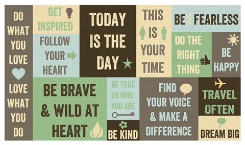 Framed Today Is the Day 19 Print