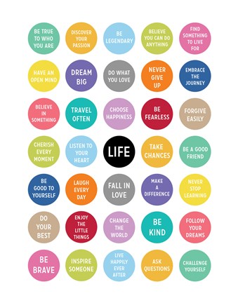 Framed Life - Circles Print