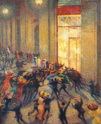 Framed Riot in the Gallery, 1910 Print