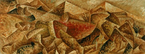 Framed Plastic Dynamism: Horse &amp; Tenement Print