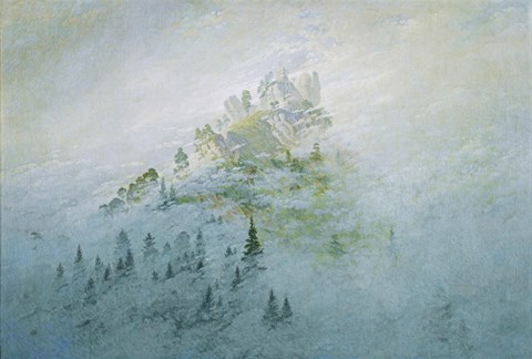 Framed Mountain in the Fog, Staatliche Museen Heidecksburg, Rudolstadt, Germany Print