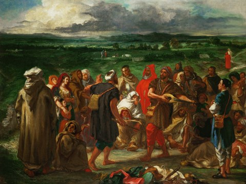 Framed Arab Comedeans, 1848 Print