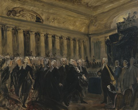 Framed Sketch of Mirabeau before Dreaux-Breze, 1789 Print