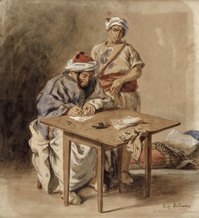 Framed Moroccan Public Scribe Print