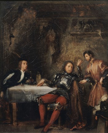 Framed Quentin Durward and the Balafre Print