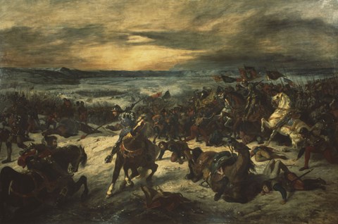 Framed Siege of Nancy (January 5 1477), Death of Charles the Bold, Duke of Burgundy (1433-1477) Print