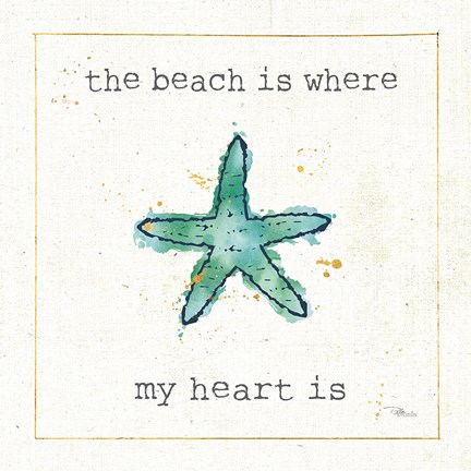 Framed Sea Treasures III Print